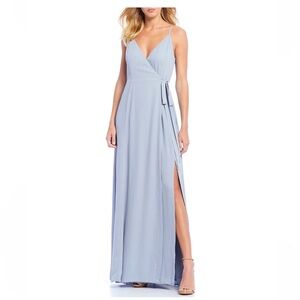 Wayf The Angelina Sleeveless Wrap Gown